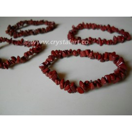 Red Jasper Agate Chips Bracelets