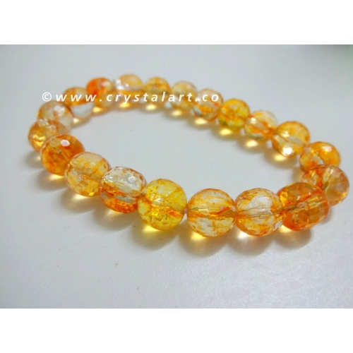 Citrine Faceted 10 MM Beads Bracelets