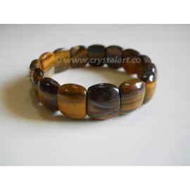 Tiger Eye Square Shape Faceted Bracelets