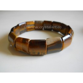 Tiger Eye Square Shape Faceted Bracelets