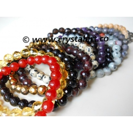 Mix Gemstone Faceted Beads 8 mm Bracelets