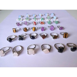 Mix Gemstone Handmade Finger Rings