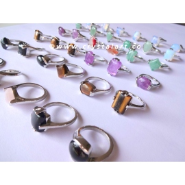 Mix Gemstone Handmade Finger Rings