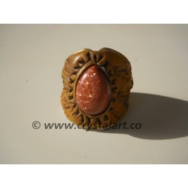 Goldstone Tibetan  Finger Ring