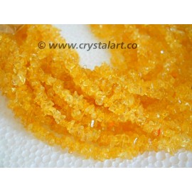 Citrine Stone Chips 36 Inches Strings