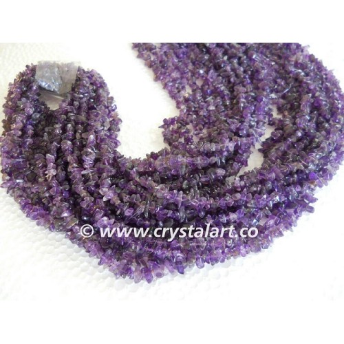 Amethyst Chips 36 Inches Strings