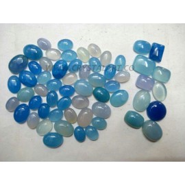 Blue Calcee Onyx Cabochons