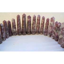 Lepidolite Obelisk Points
