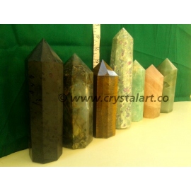 Mix Gemstone Obelisk Point