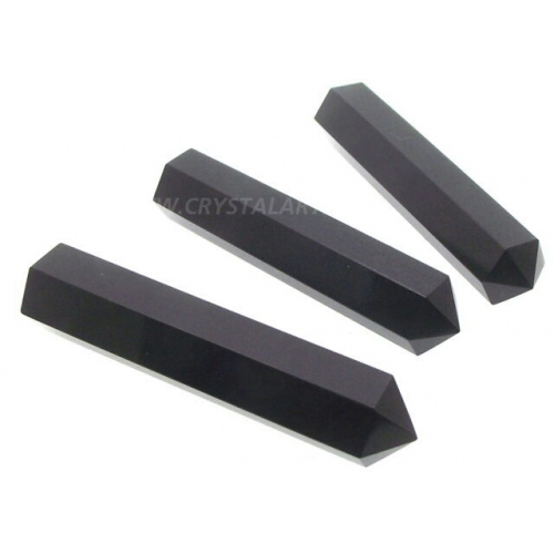 Black Agate Obelisk Points