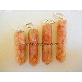 Gemstone Faceted Hook Point Pendants