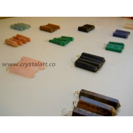 Gemstone Faceted Hook Point Pendants