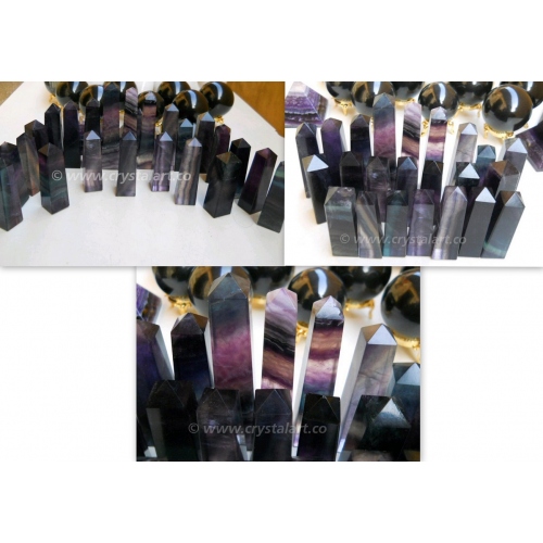 Multy Fluorite 4 Side Tower Points