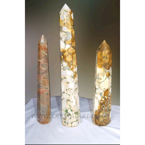 Picture Jasper Agate 6 Side Tower Points