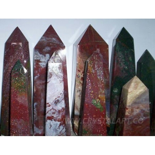 Red Fancy Agate Tower Points