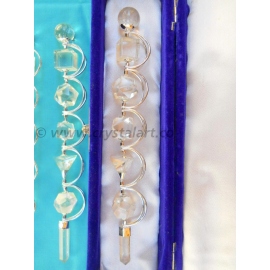 Crystal Spinning Platonic Solids Geometry Healing Stick