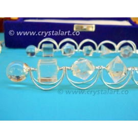 Crystal Spinning Platonic Solids Geometry Healing Stick