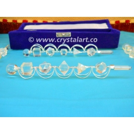 Crystal Spinning Platonic Solids Geometry Healing Stick