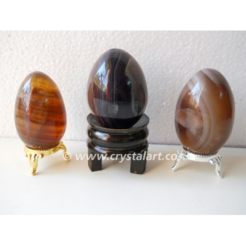 Multy Fluorite Gemstone Eggs