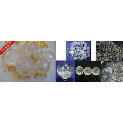 Crystal Quartz Spheres