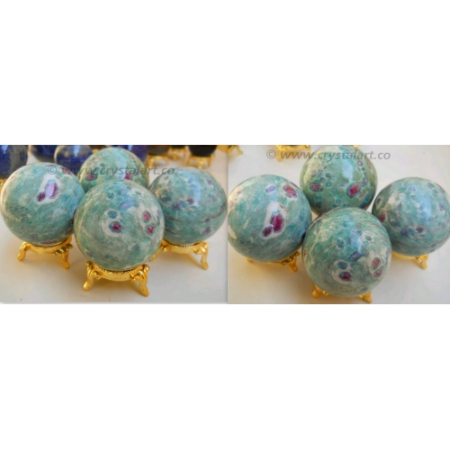 Ruby Zoisite Spheres