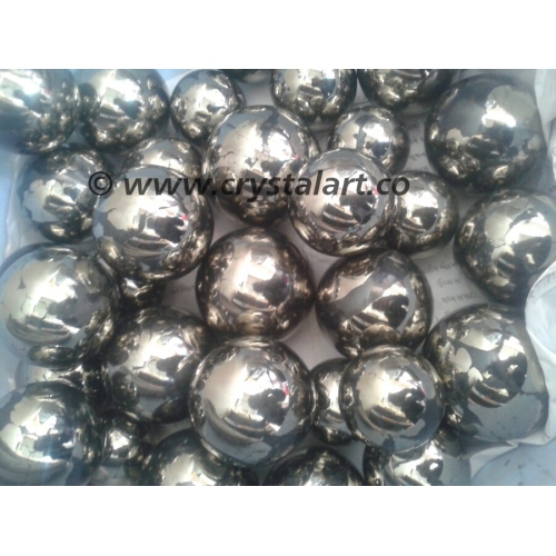 Pyrite Gemstone Spheres and Balls