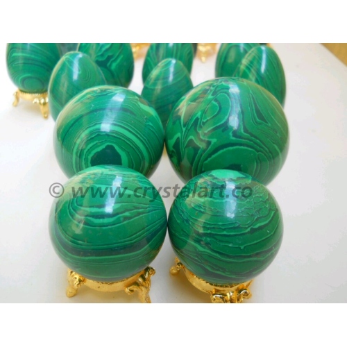 Synthetic Malachite Spheres