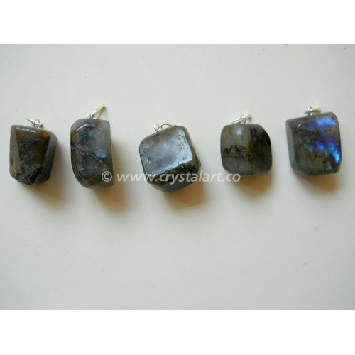 Labradorite Tumbled Stone Pendants