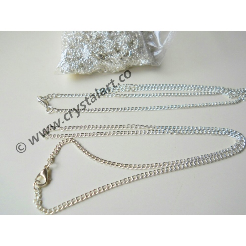 Brass Metal Silver Chain