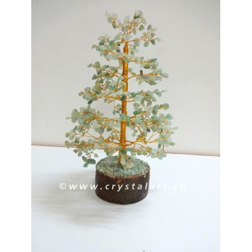 150 Chips Green Aventurine Gemstone Tree