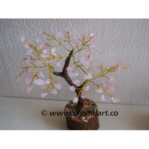 Rose Quartz Gemstone Tree