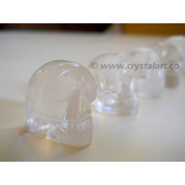 Clear Crystal Quartz Carved Skull Shape