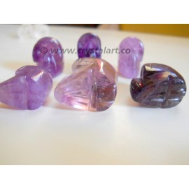 Amethyst Agate Carved Skull Shape