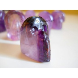 Amethyst Agate Carved Skull Shape