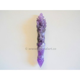 Amethyst Agate Carving Ganesha Healing Stick