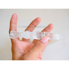 Crystal Quartz Carving Angel Healing Stick