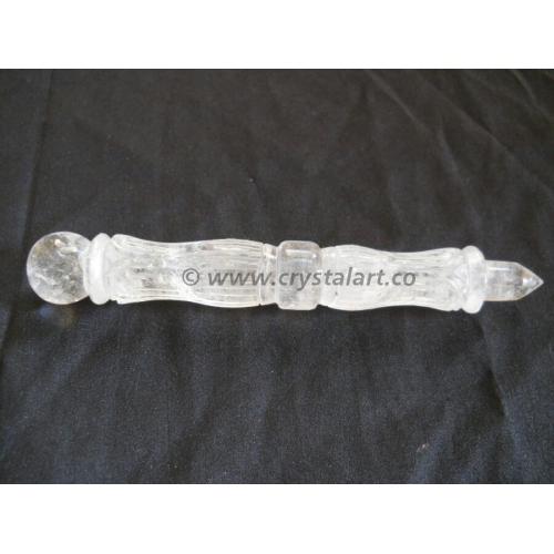 Crystal Quartz Carving Healing Stick