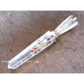 Crystal Quartz Chakra Stones Angel Healing Stick