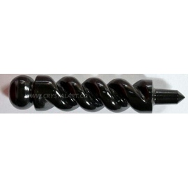 Black Agate Twisted Healing Wand