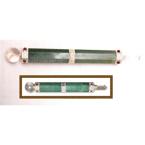 Green Aventurine Garnet Healing Stick