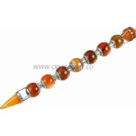 Red Carnelian 7 Beads Healing Stick