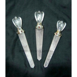 Crystal Quartz Angel Healing Stick