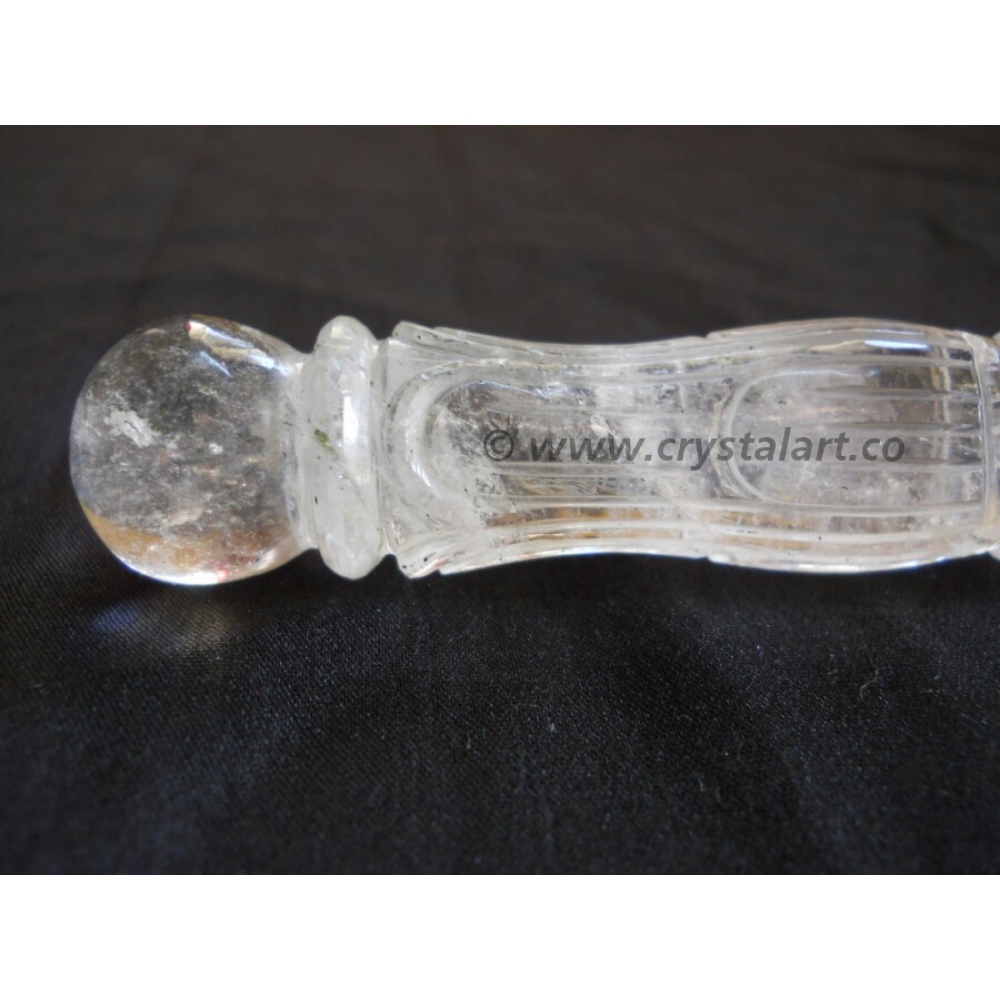 Crystal Quartz Carving Healing Stick