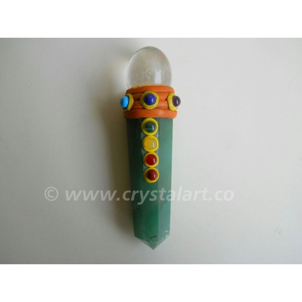 GREEN AVENTURINE CHAKRA TIBETAN HEALING WANDS