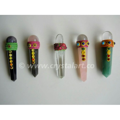 WHOLESALE GEMSTONE CHAKRA TIBETAN HEALING WANDS