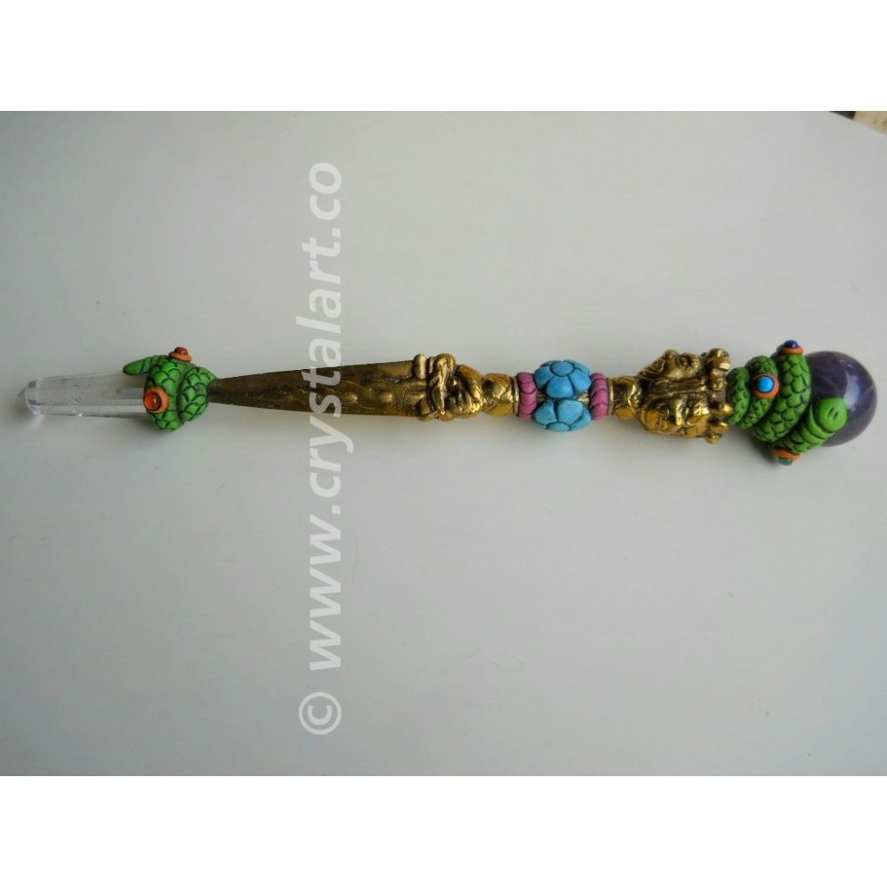 EXTRALONG DRAGON TAIL TIBETAN HEALING WANDS