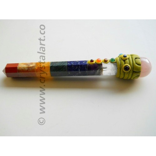 SEVEN CHAKRA BONDED TIBETAN HEALING WANDS