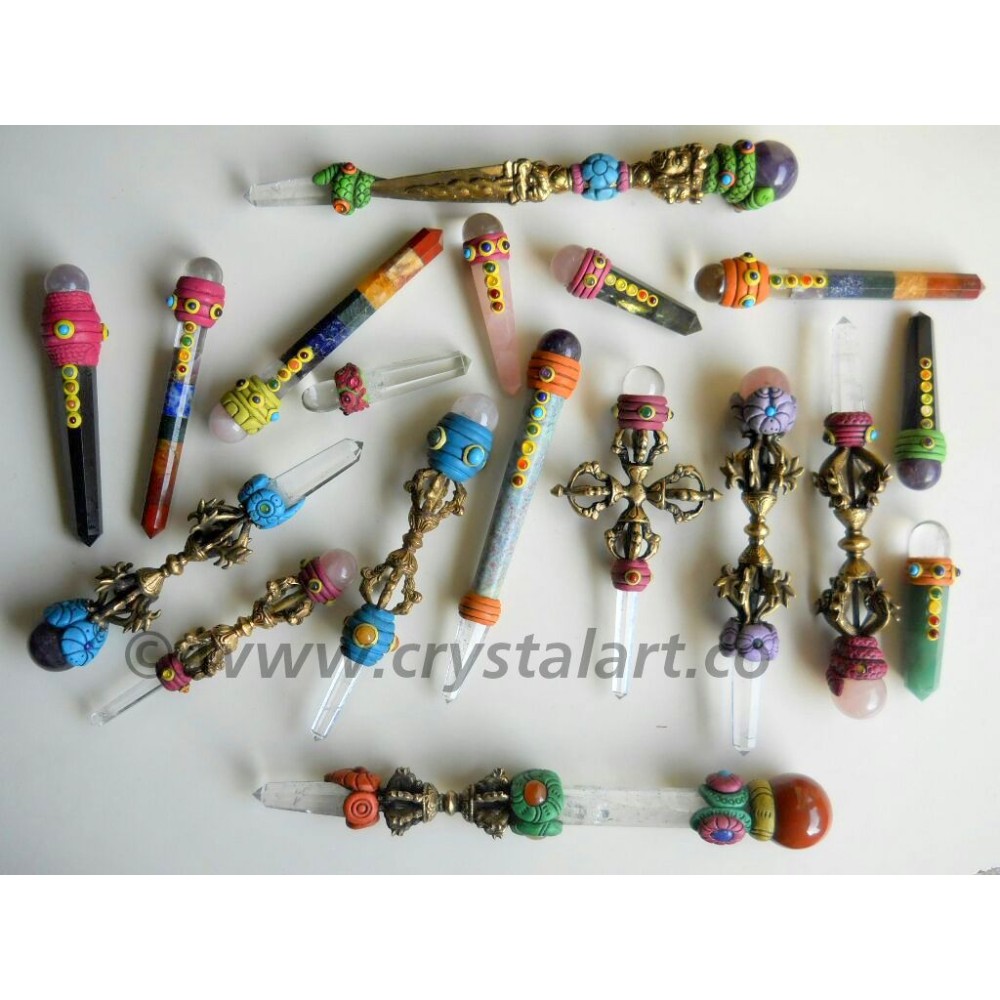 WHOLESALE GEMSTONE TIBETAN HEALING WANDS