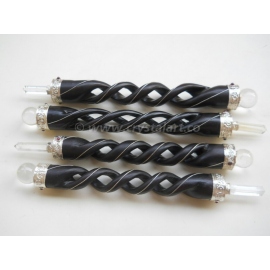 Crystal Twisted Wooden Healing Wand