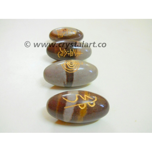 Narmada Engraved Reiki Symbol Lingam Stone